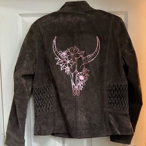 Coldwater Creek suede jacket.